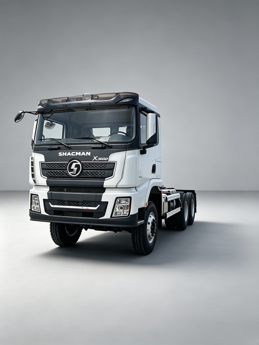 SHACMAN tractor truck prepared for customer delivery